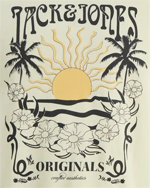 Jack & Jones JORCALIFA Logolu Celadon Tint Tişört 12286108