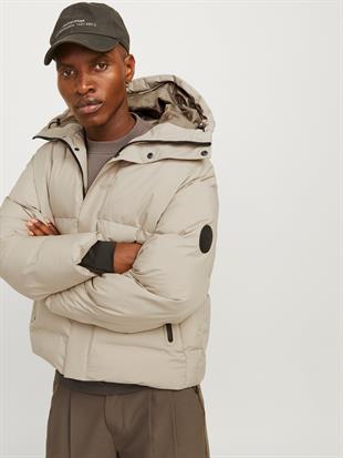 Jack & Jones ALPHA Puffer Sn Şişme Erkek Mont Bej 12261971