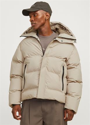 Jack & Jones ALPHA Puffer Sn Şişme Erkek Mont Bej 12261971
