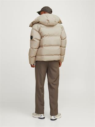 Jack & Jones ALPHA Puffer Sn Şişme Erkek Mont Bej 12261971