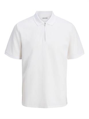 Jack & Jones AUSTIN Logolu Erkek Beyaz Polo Yaka Tişört 12279177