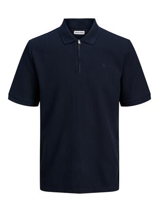 Jack & Jones AUSTIN Logolu Erkek Lacivert Polo Yaka Tişört 12279177