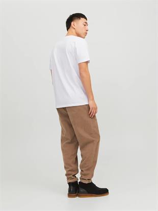 Jack & Jones Corplogo Küçük Logo Erkek Beyaz Tişört 12151955
