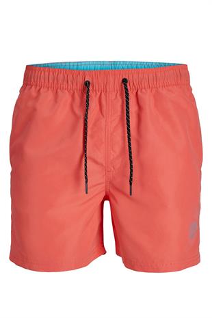Jack & Jones Erkek Hot Coral Deniz Şortu 12225961