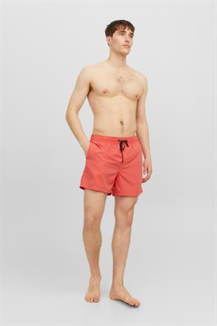 Jack & Jones Erkek Hot Coral Deniz Şortu 12225961