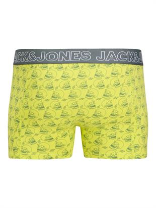 Jack & Jones JACCAPRI SKULL Erkek 3 Lü Set Siyah Mercan Sarı Boxer 12277768