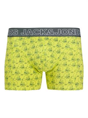 Jack & Jones JACCAPRI SKULL Erkek 3 Lü Set Siyah Mercan Sarı Boxer 12277768