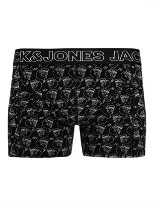 Jack & Jones JACCAPRI SKULL Erkek 3 Lü Set Siyah Mercan Sarı Boxer 12277768