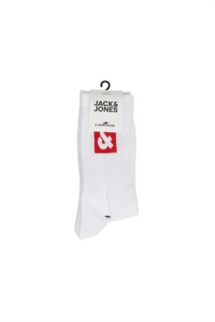 Jack & Jones Jacdan Erkek 5 li Beyaz Çorap 12241119