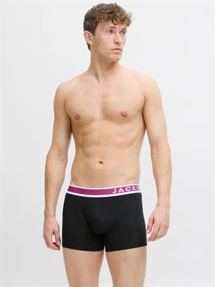 Jack & Jones JACEASTON Solid Erkek 3 lü Set Siyah Boxer 12281991