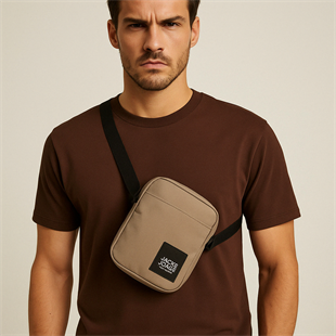 Jack & Jones JACJAMIE Küçük Çapraz Omuz Çantası Bej 12158443