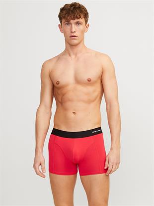 Jack & Jones LUCAS BAMBO Erkek 3 Lü Set Mavi Kırmızı Yeşil Boxer 12240403