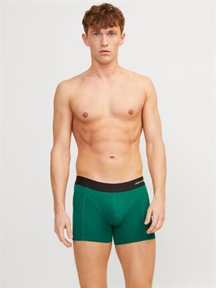 Jack & Jones LUCAS BAMBO Erkek 3 Lü Set Mavi Kırmızı Yeşil Boxer 12240403