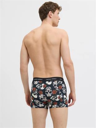 Jack & Jones JACMURPHY SKULL Erkek 3 lü Set Titan Black Boxer 12283379