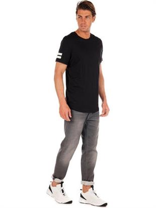 Jack & Jones JCOBORO 0 Yaka Black Erkek Tişört 12116021