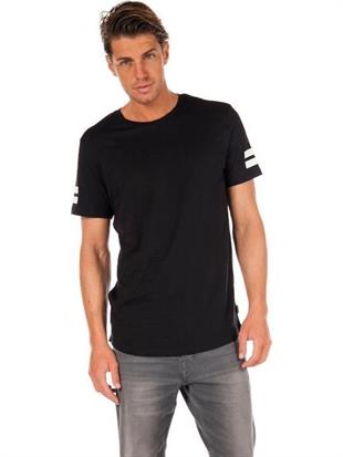 Jack & Jones JCOBORO 0 Yaka Black Erkek Tişört 12116021