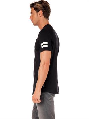 Jack & Jones JCOBORO 0 Yaka Black Erkek Tişört 12116021