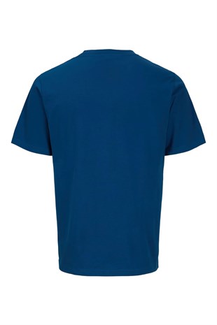 Jack & Jones Jcobreeze Marka Logolu Erkek Poseidon/Petrol Tişört 12297851