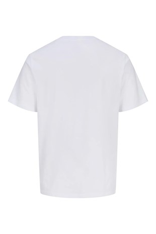 Jack & Jones Jcobreeze Marka Baskılı Erkek Beyaz Tişört 12297851