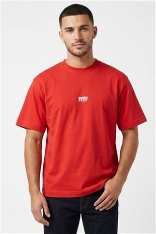 Jack & Jones Jcobreeze Ön Logolu Bisiklet Yaka Erkek Kırmızı Tişört 12298989