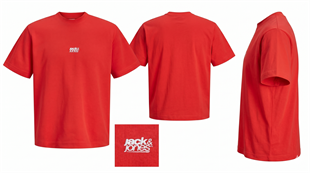 Jack & Jones Jcobreeze Ön Logolu Bisiklet Yaka Erkek Kırmızı Tişört 12298989