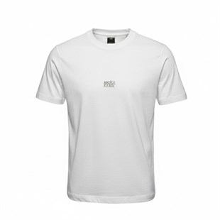 Jack & Jones Jcobreeze Ön Logolu Bisiklet Yaka Erkek Beyaz Tişört 12298989