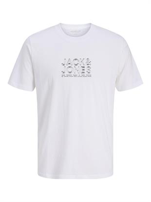Jack & Jones JCODYNAMIC J&J Logolu Erkek Beyaz Tişört 12276393