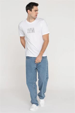Jack & Jones JCODYNAMIC J&J Logolu Erkek Beyaz Tişört 12276393
