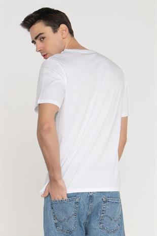 Jack & Jones JCODYNAMIC J&J Logolu Erkek Beyaz Tişört 12276393