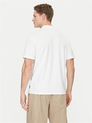 Jack & Jones JCOFUSION Pike Polo Yaka Beyaz Erkek Tişört 12273127