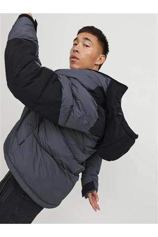 Jack & Jones JCOOTIS Soğuk Geçirmez Erkek Mont Kaban Asphalt 12239001