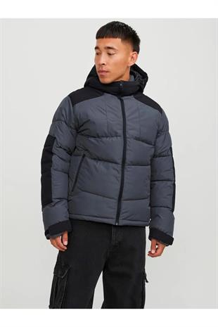 Jack & Jones JCOOTIS Soğuk Geçirmez Erkek Mont Kaban Asphalt 12239001