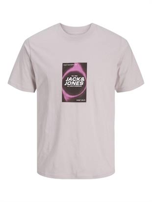 Jack & Jones JCORECHARGE J&J Logolu Erkek Lila Marble Tişört 12276411
