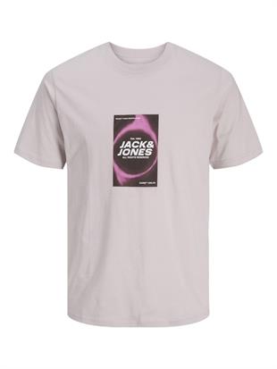Jack & Jones JCORECHARGE J&J Logolu Erkek Lila Marble Tişört 12276411