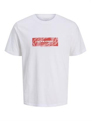 Jack & Jones JCORECHARGE J&J Logolu Erkek Beyaz Tişört 12276411