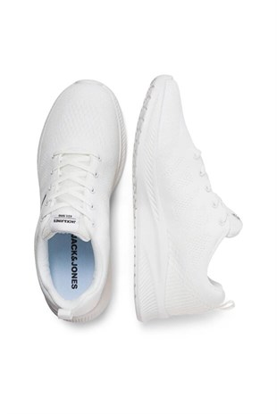 Jack & Jones JFWCROXLEY KNIT SNEAKER NOOS Erkek Beyaz Spor Ayakkabı 12255906