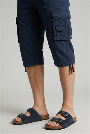 Jack & Jones JFWLOUIS Arizona Suede Terlik 12231428 Lacivert