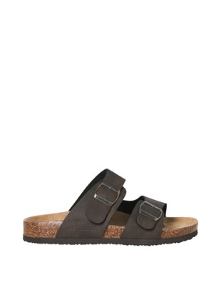 Jack & Jones Jfwmalmo Süet Erkek Koyu Kahverengi Terlik 12289356