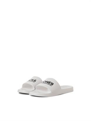 Jack & Jones JFWOLLIE SLIDER Erkek Günlük Plaj Terlik 12236477 Beyaz