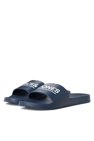 Jack & Jones JFWOLLIE SLIDER Erkek Günlük Plaj Terlik 12236477 Lacivert