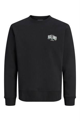Jack & Jones JJAERO SWEAT CREW NECK Siyah Erkek Sweat 12298492