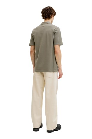 Jack & Jones Jjalliance Polo Yakalı Logolu Yeşil Tshirt 12288108