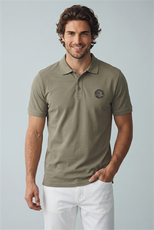 Jack & Jones Jjalliance Polo Yakalı Logolu Yeşil Tshirt 12288108