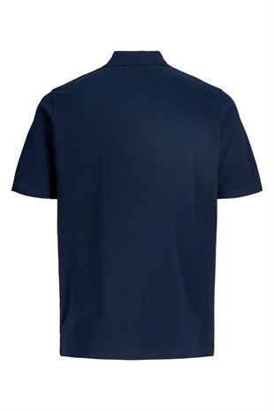 Jack & Jones Jjalliance Polo Yakalı Logolu Lacivert Tshirt 12288108
