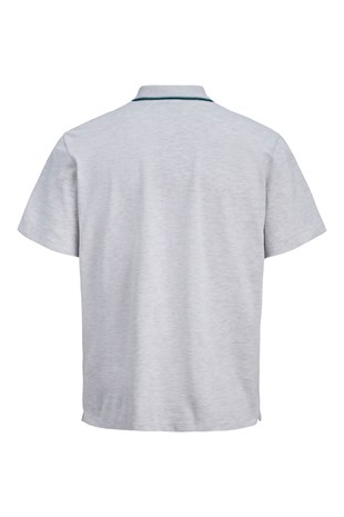 Jack & Jones Jjblaze Polo Yakalı Gri Tshirt 12288376