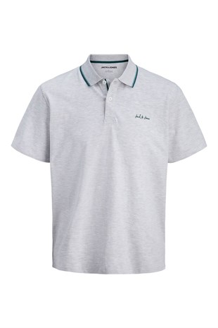 Jack & Jones Jjblaze Polo Yakalı Gri Tshirt 12288376