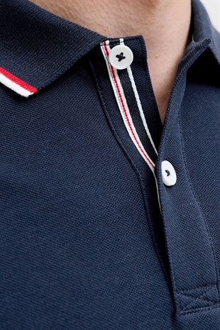 Jack & Jones Jjblaze Polo Yakalı Lacivert Tshirt 12288376