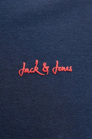 Jack & Jones Jjblaze Polo Yakalı Lacivert Tshirt 12288376