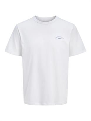 Jack & Jones JJCOLLEGE Logolu Erkek Beyaz Tişört 12288105