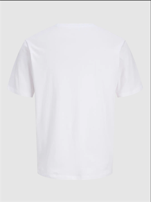 Jack & Jones JJDEVIN DAYTONA Logolu Erkek Beyaz Tişört 12290173